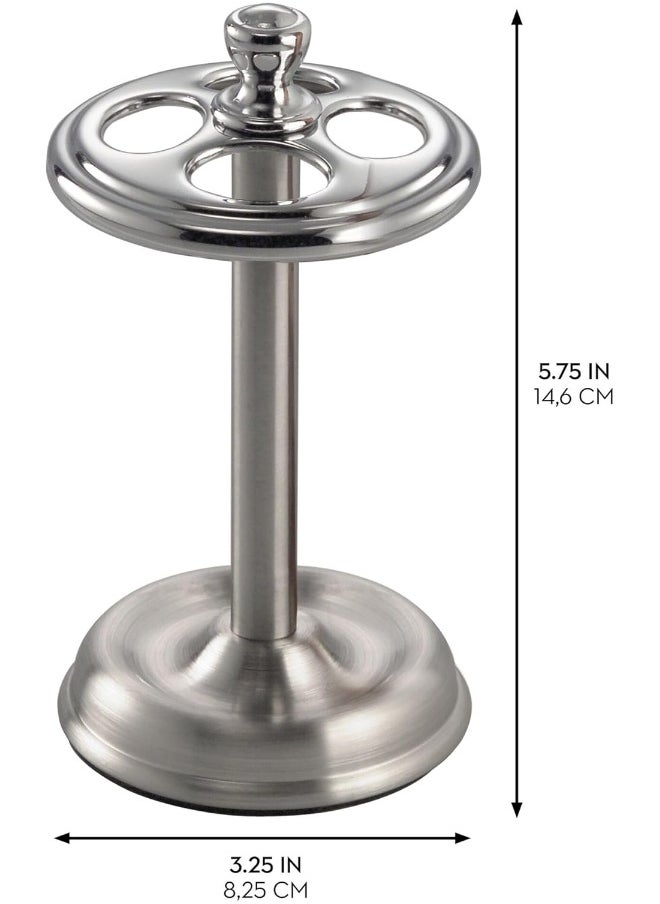 InterDesign - iDesign Steel Toothbrush Holder Stand The York Collection – Four Divided Compartments - Image 1