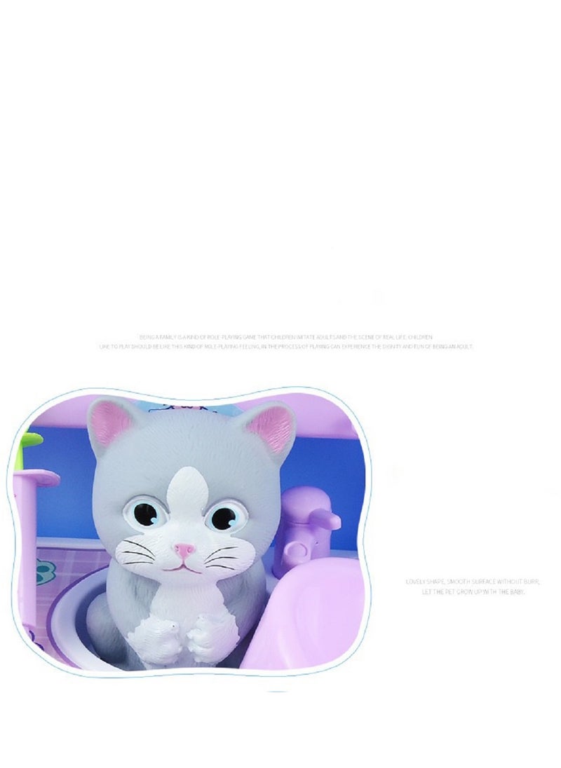 Generic - Mini Pet Carrier with Cat Toy Play Set for Hours of Imagination Travel Toys for Children. - Image 1
