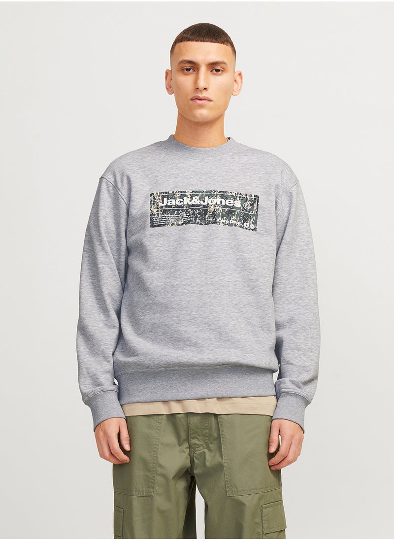 JACK & JONES Graphic Crew Neck Sweatshirt  - Image 1