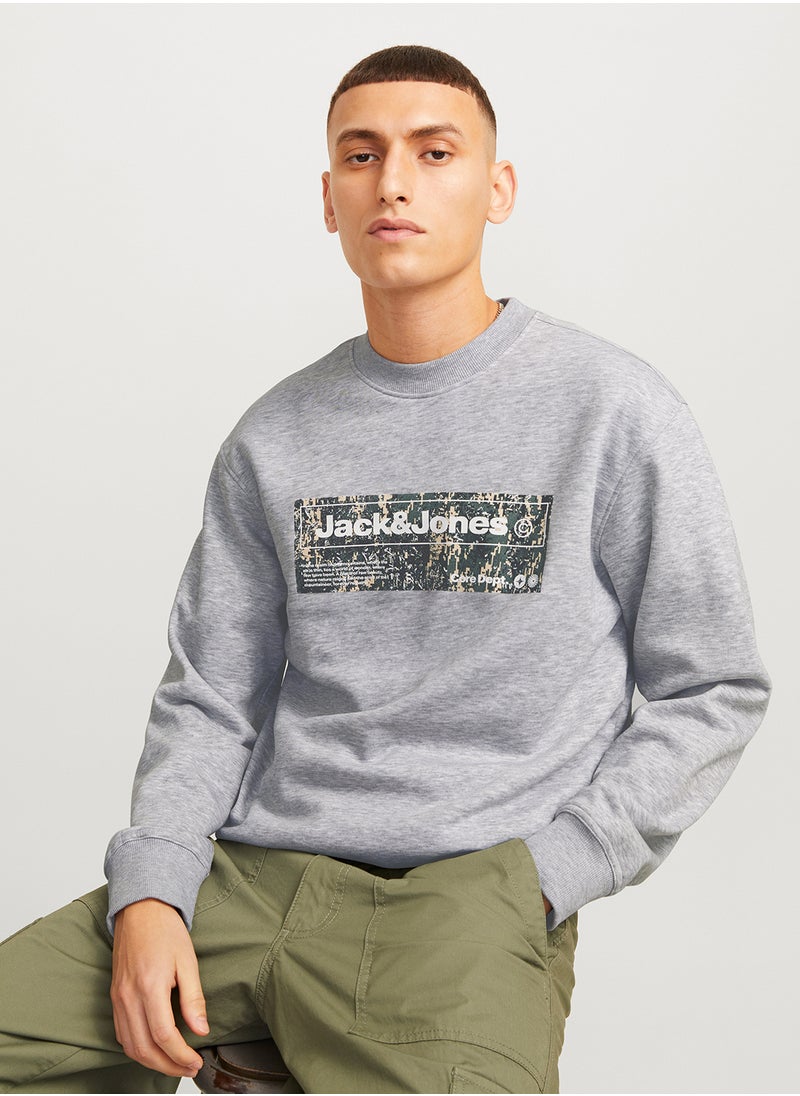 JACK & JONES Graphic Crew Neck Sweatshirt  - Image 3