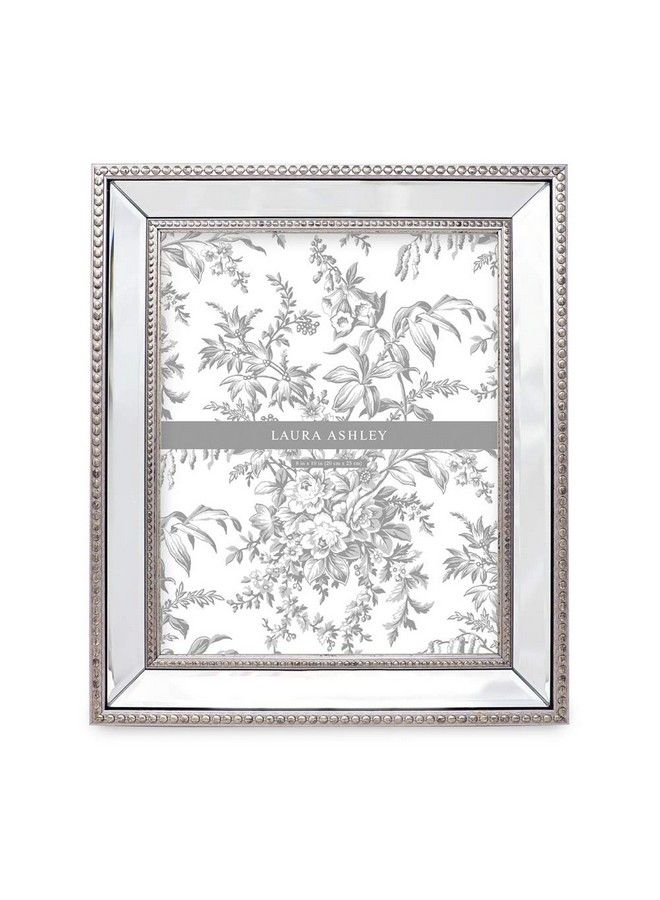 LAURA ASHLEY 8X10 Champagne Mirror Bead Picture Frame Classic Mirrored Frame With Beaded Border Wallmountable Made For Tabletop Display Photo Gallery And Wall Art (8X10 Champagne)  - Image 3
