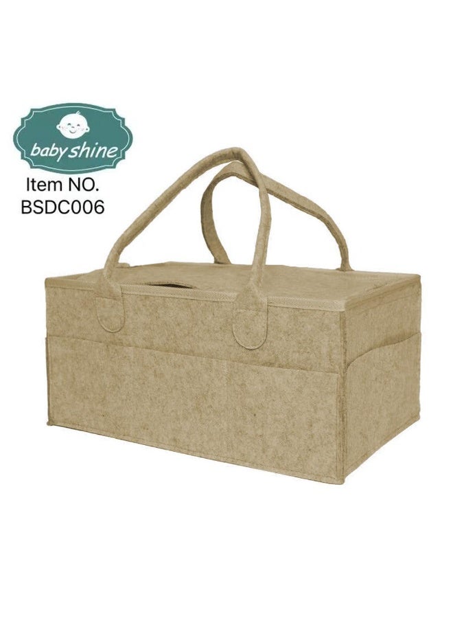 Baby Essentials Organizer Bag – Multi-Functional Caddy with Comfortable Handle