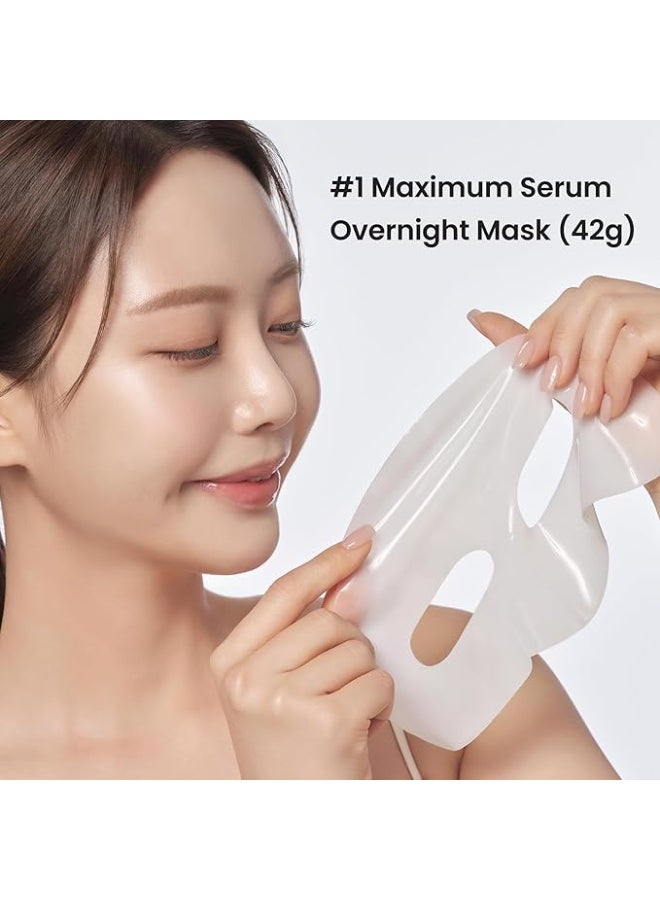 Lepique Luxury Spa-Grade Collagen Overnight Mask 4 Sheets Authentic Korean Premium Overnight Face Mask, Highest Serum Content Hydrating Sheet Mask with Hyaluronic Acid & Niacinamide for Radiance - Image 2
