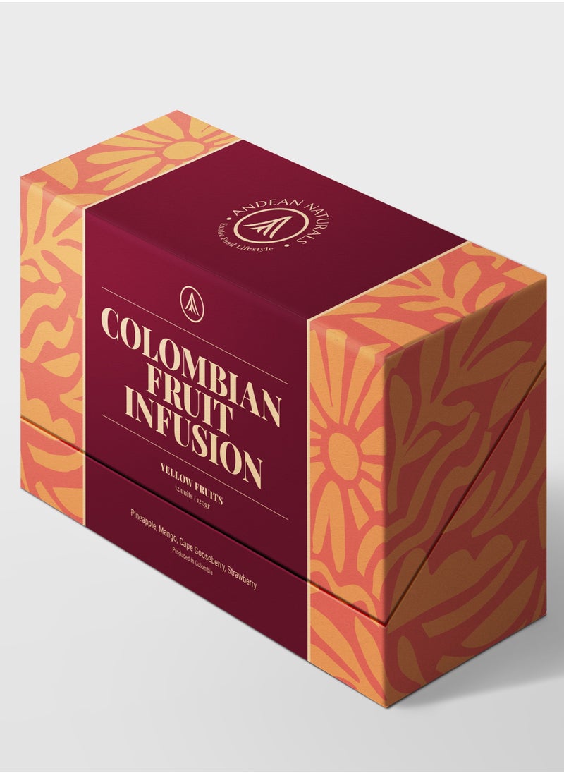 Andean Naturals - Raw Natural Organic Tea - Colombian Fruit Infusion - Yellow Fruits (Pineapple, Mango, Cape Gooseberry, Strawberry)  - Image 2