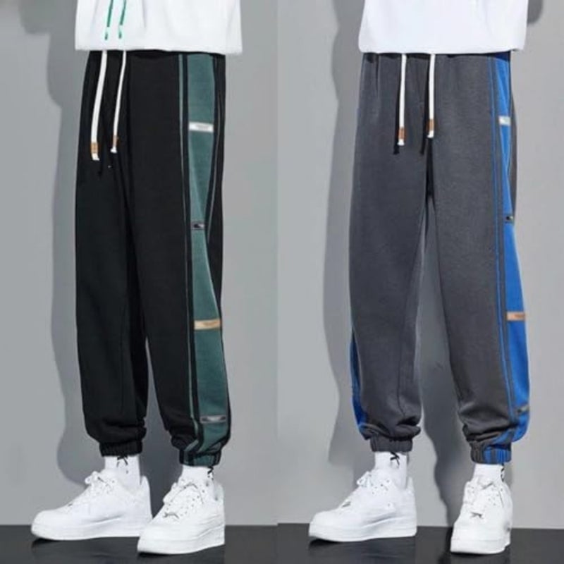 Motem Men's Wide Leg Thin Striped Joggers Big and Tall Sweatpants Men's Popular Clothes Loose Style - Image 2