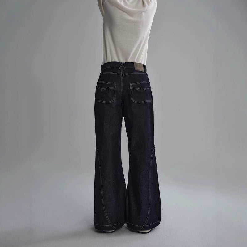 Unisex Classic Denim Jeans Loose Fit Daily Outdoor Wear - Image 5