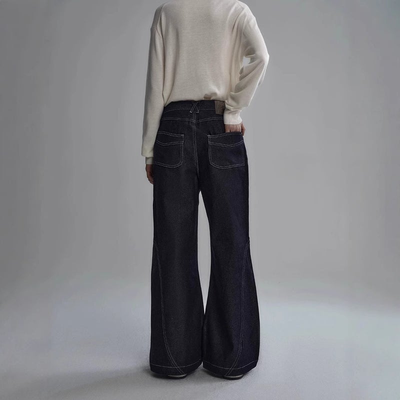 Unisex Classic Denim Jeans Loose Fit Daily Outdoor Wear - Image 4