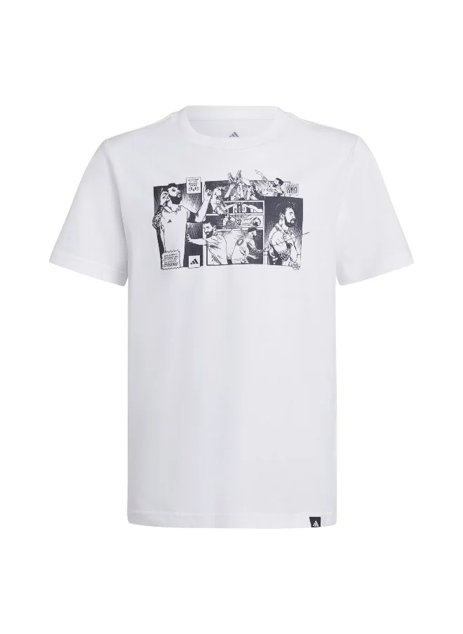 اديداس adidas messi icon men graphic t-shirt