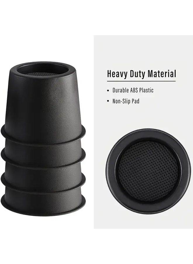 6 Packs Heavy Duty Furniture Stands 4 Inches Round Bed Legs 2200 Lbs Capacity - Image 2