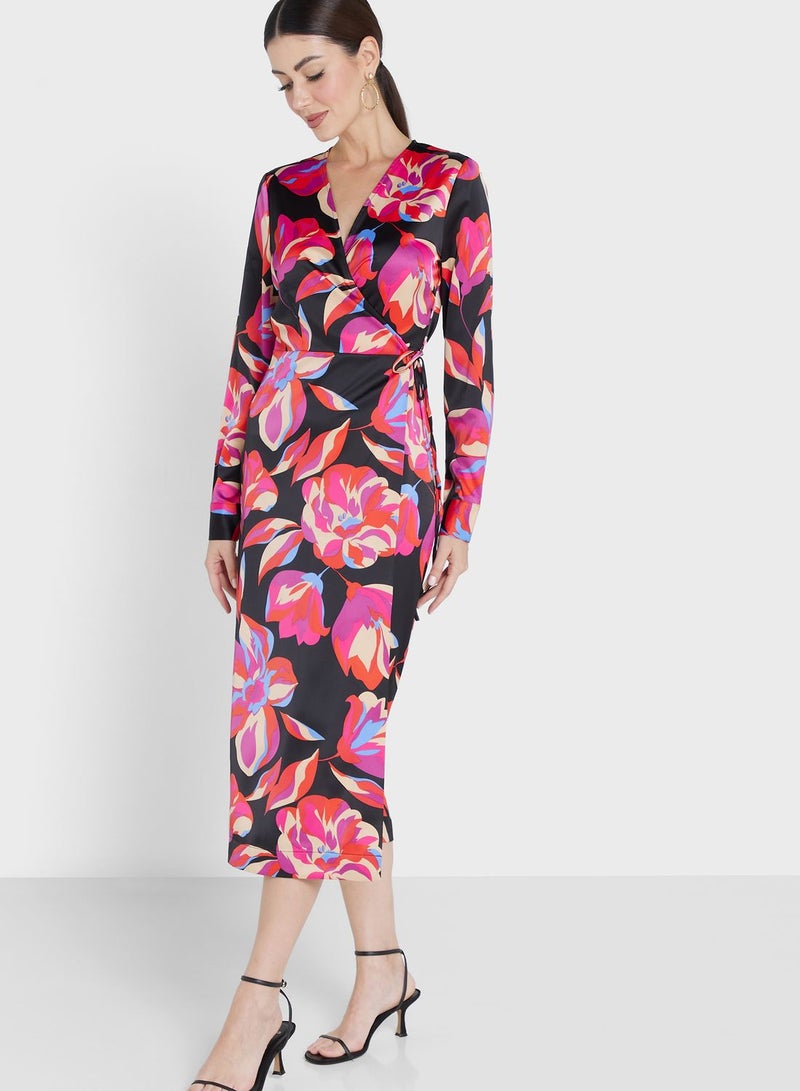 YAS Floral Print Dress - Image 1