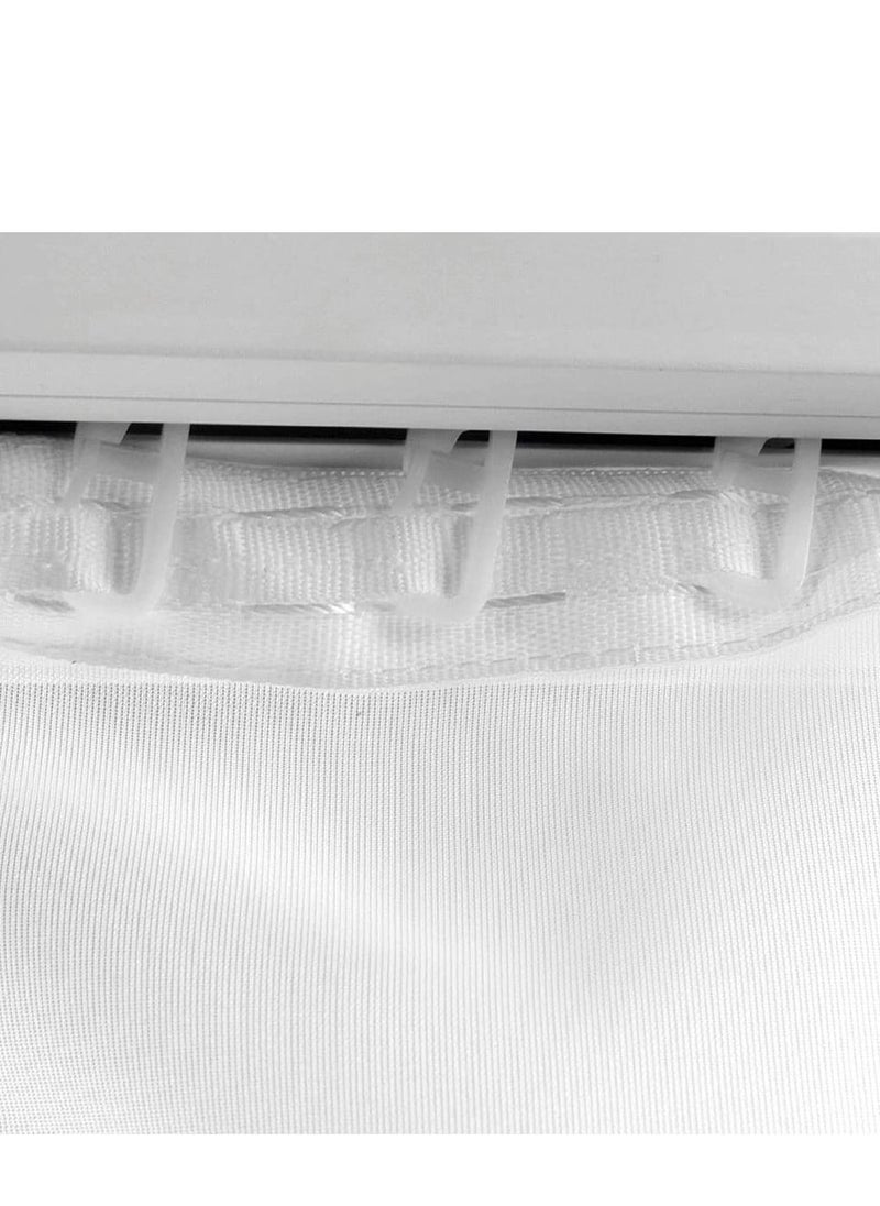 SYOSI - 100 Pcs Curtain Hooks Curtain Rail Track Glider HooksHead Folding Glider Rolling Curtain Clips for Drape Sliding Curtain Hanging Rings Door Curtain for 11mm Curtain Rails - Image 1