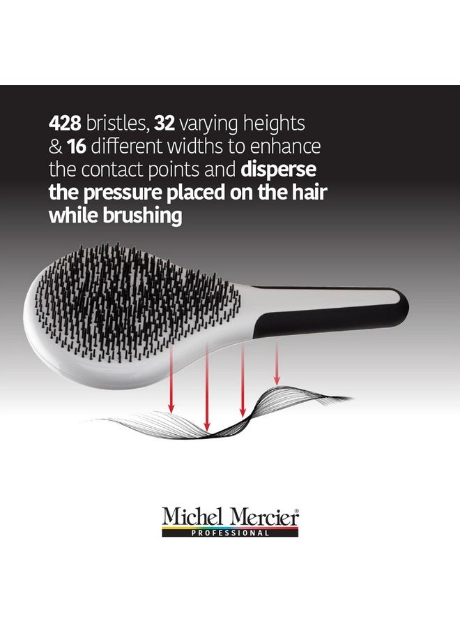 Michel Mercier - Pro Wet And Dry Detangler 428 Bristles Hair Brush For Split Ends Painlessly Glides Through Tangles Fine Hair 1 Pc - Image 1