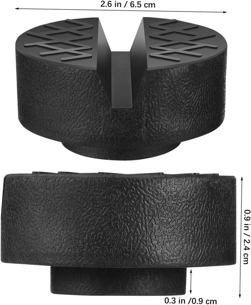 SUPVOX 4pcs Vehicle Jack Rubber Pad for Enhanced Safety and Stability High Hardness Strong Material Portable Design Compatible Floor and Rv - Image 2