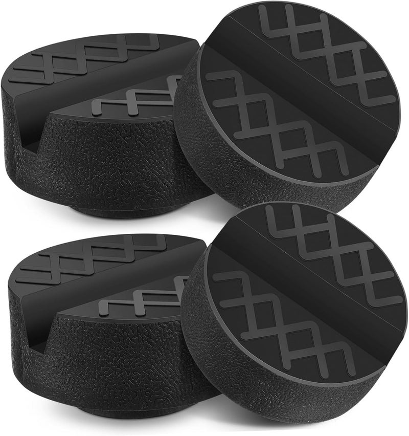SUPVOX 4pcs Vehicle Jack Rubber Pad for Enhanced Safety and Stability High Hardness Strong Material Portable Design Compatible Floor and Rv - Image 1