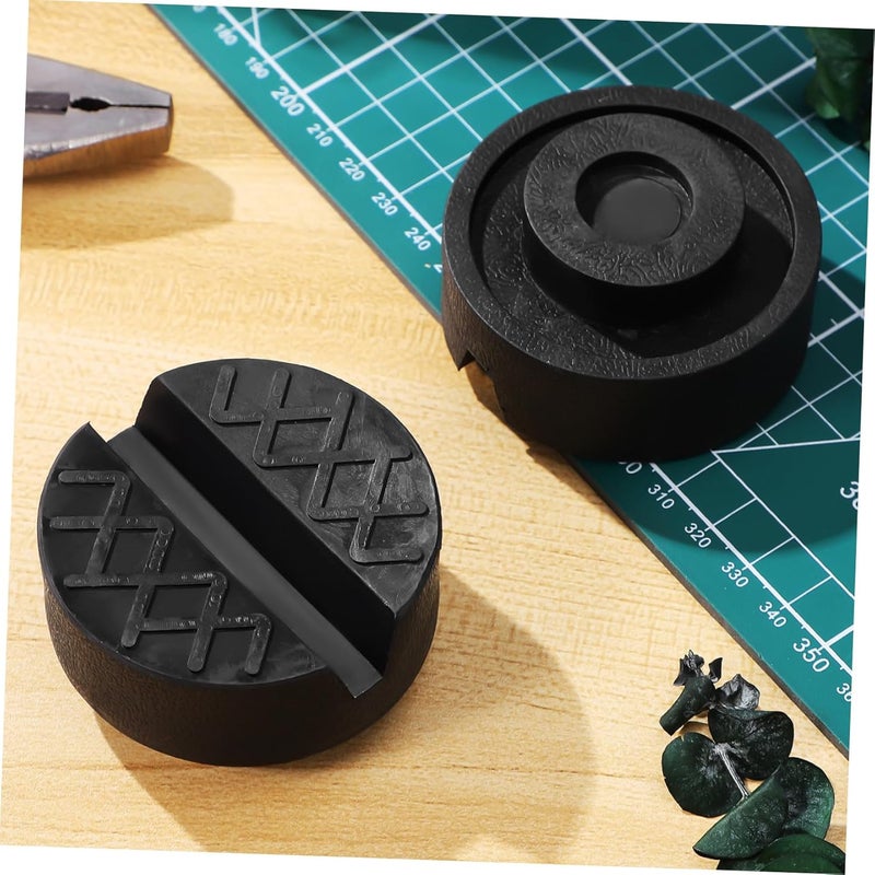 SUPVOX 4pcs Vehicle Jack Rubber Pad for Enhanced Safety and Stability High Hardness Strong Material Portable Design Compatible Floor and Rv - Image 4