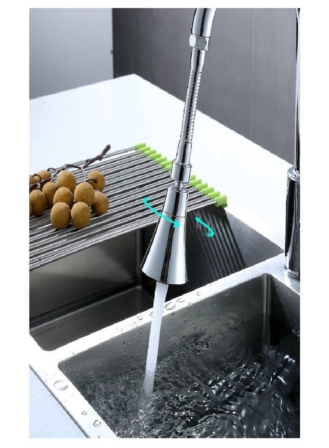 NAIDEV kitchen Faucet Sprayer Head faucet extender nozzle,kitchen faucet, 2 Modes Adjustable High Water Flow Sink Faucet Booster Nozzle, Faucet Universal stereotyped bubbler (faucet nozzle E - 1) - Image 3