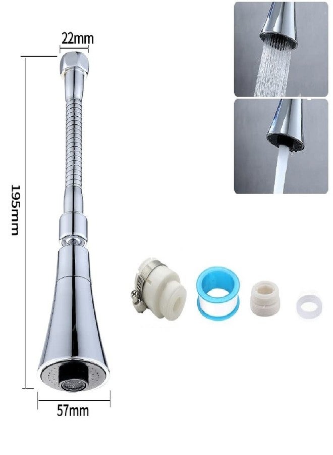 NAIDEV kitchen Faucet Sprayer Head faucet extender nozzle,kitchen faucet, 2 Modes Adjustable High Water Flow Sink Faucet Booster Nozzle, Faucet Universal stereotyped bubbler (faucet nozzle E - 1) - Image 5