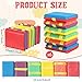 Junkin 6 Pcs Wooden Jacobs Ladder Colorful Jacobs Ladder Fidget Toys Puzzle Games Mind Teasers for Filling Gifts Party Favor Learning Rewards 97 x 18 Inches - Image 4