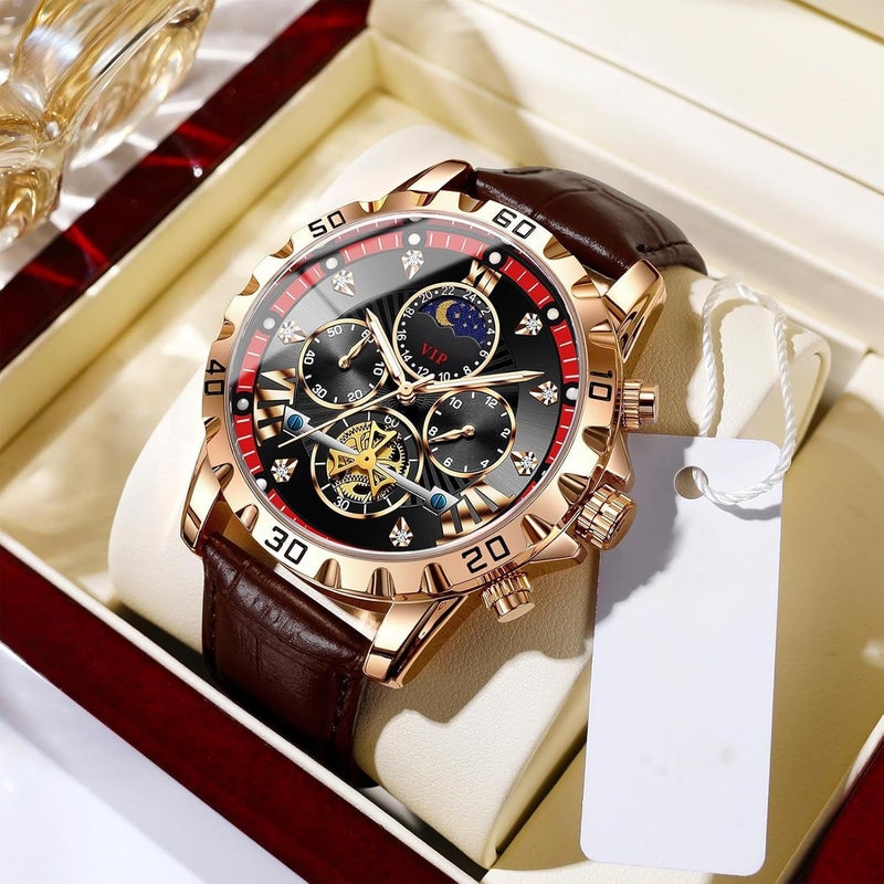 KASTWAVE Men’s Mechanical Watches for Business, Waterproof Automatic Timepieces, Stylish Work Chronograph, Durable Luxury Wristwatches for Office & Formal Occasions - Image 2