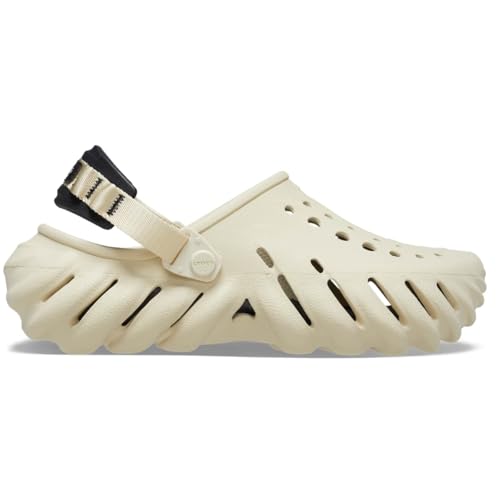 Crocs UnisexAdult Echo Clogs BoneBlack 7 Men9 Women - Image 3