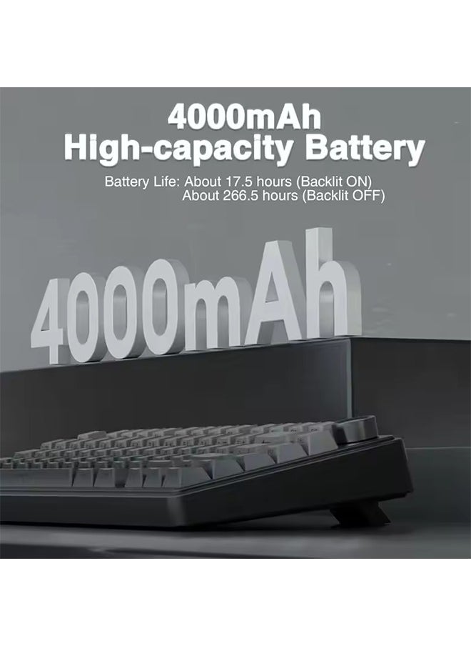 AULA - AULA F75 Gaming Mechanical Keyboard RGB Customized 75% Layout Side-engraving Gasket Mounted 80keys PBT Gradient Keycaps keyboard - Image 1