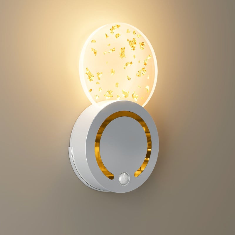 قطعة واحدة من ضوء حائط LED فضي مع مفتاح لمس تلقائي وحساس حركة، ضوء ليلي استقرائي يعمل بالشحن عبر USB، مدعوم ببطارية 1200 مللي أمبير للاستخدام في غرفة النوم والممر وغرفة المعيشة كإضاءة خلفية للحائط. - Image 4