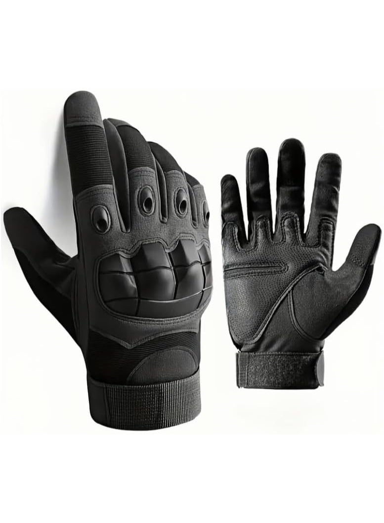 Tactical Gloves for Men, Fingerless Gloves Men for Airsoft Gun, Survival Gloves Combat Gloves Airsoft Gloves Driving Gloves Men Motorcycle Gloves for Men - Image 1