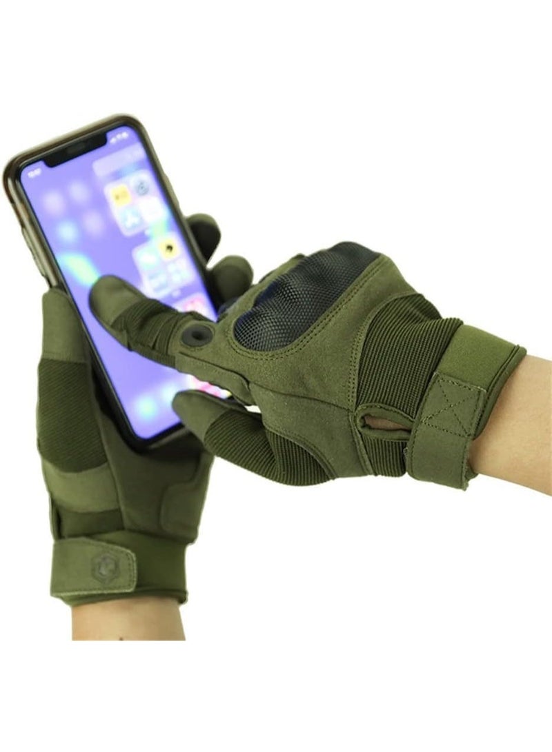 Tactical Gloves for Men, Fingerless Gloves Men for Airsoft Gun, Survival Gloves Combat Gloves Airsoft Gloves Driving Gloves Men Motorcycle Gloves for Men - Image 3