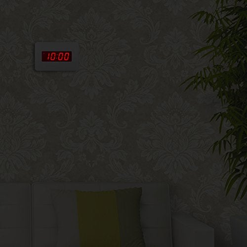 Timegyro Digital Wall Clock Battery Operated with LED Display, Wall Clock with Backlight, Table-top, Alarm, Brightness Adjustable,12/24Hr - Image 4