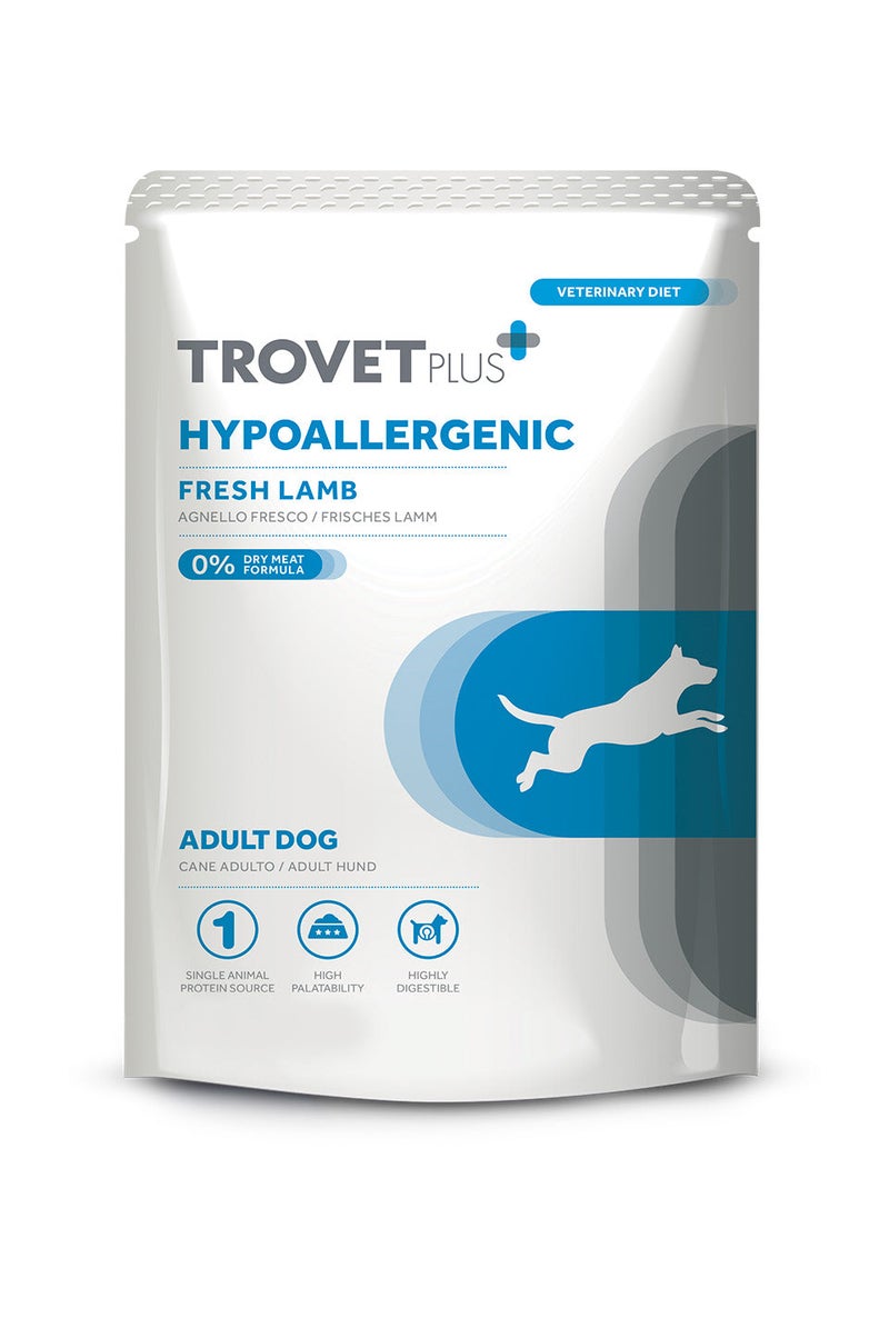 Trovet Trovet Plus Pouch Dog Hypoallergenic Lamb Veterinary Diets Wet Food 300g - Image 1