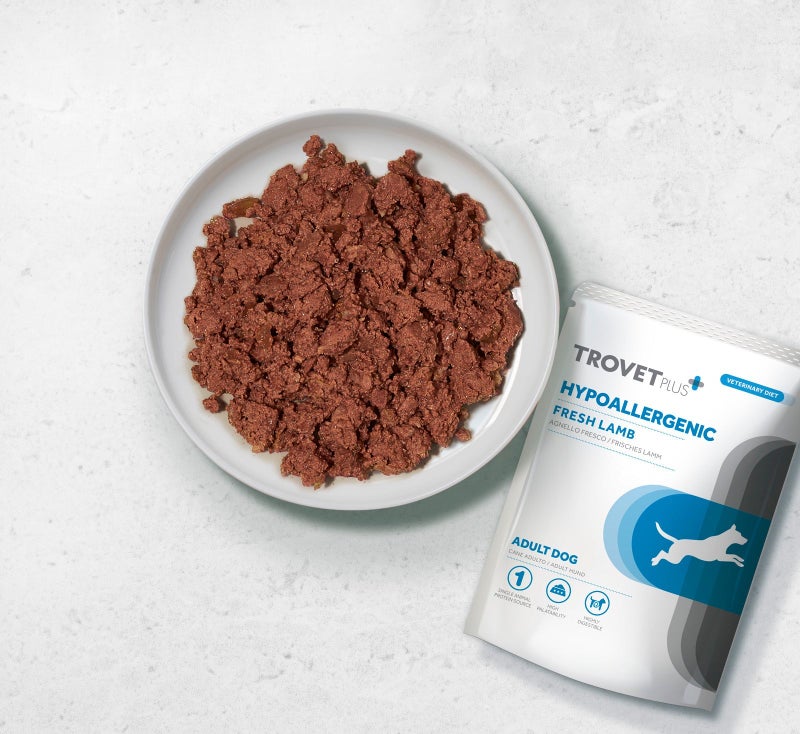 Trovet Trovet Plus Pouch Dog Hypoallergenic Lamb Veterinary Diets Wet Food 300g - Image 2