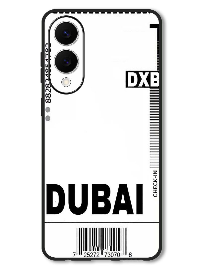 Theodor Case Compatible with Samsung Galaxy S25 Edge 6.7 Inch Protection Shockproof Bumper Cover DXB Boarding pass - Image 1
