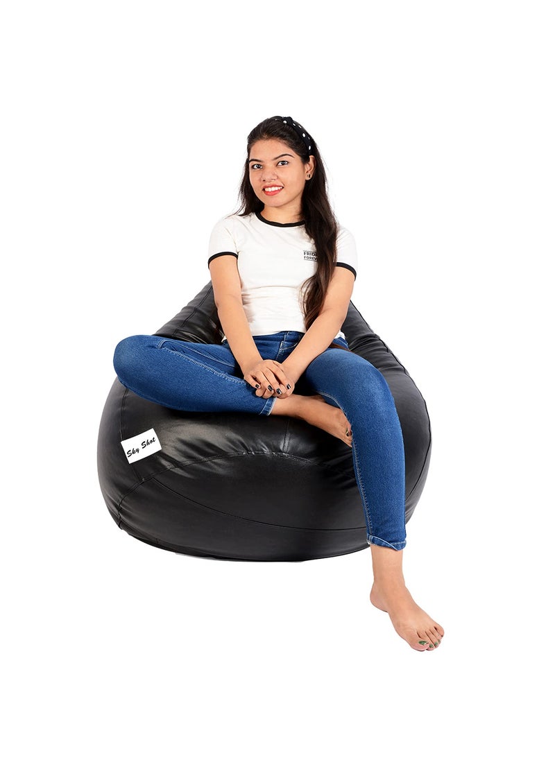 SKYSHOT Skyshot Classic Teardrop Shape Bean Bag Filled with BeansFillers XL Black  - Image 3