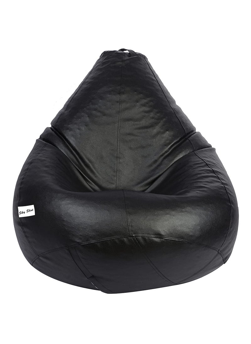 SKYSHOT Skyshot Classic Teardrop Shape Bean Bag Filled with BeansFillers XL Black  - Image 1