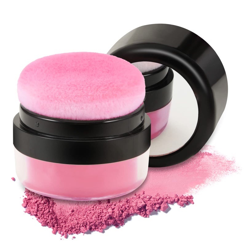 Boobeen Loose Powder Blush Air Cushion Blush Natural Blusher for Cheeks Highly Pigmented Makeup Easy to Blend All Day Wear C03