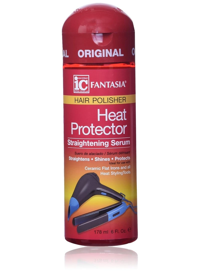 Fantasia IC Hair Polisher Heat Protector Straightening Serum, 6.0 Ounce 6.0 Fl Oz (0011313030158) - Image 1