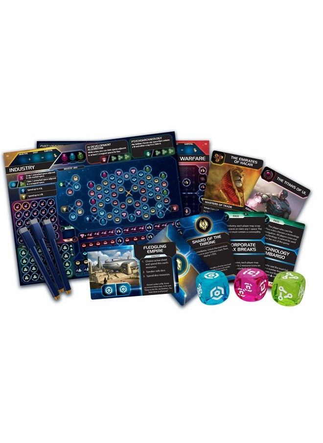 Fantasy Flight Games لعبة لوحة نقش الشفق؛ استراتيجية خيال علمي؛ مغامرة إمبراطورية الشفق للبالغين والمراهقين؛ من سن 14 عامًا فأكثر؛ 18 لاعبًا؛ متوسط وقت اللعب 90120 دقيقة؛ من إنتاج Fantasy Flight Games  - Image 3