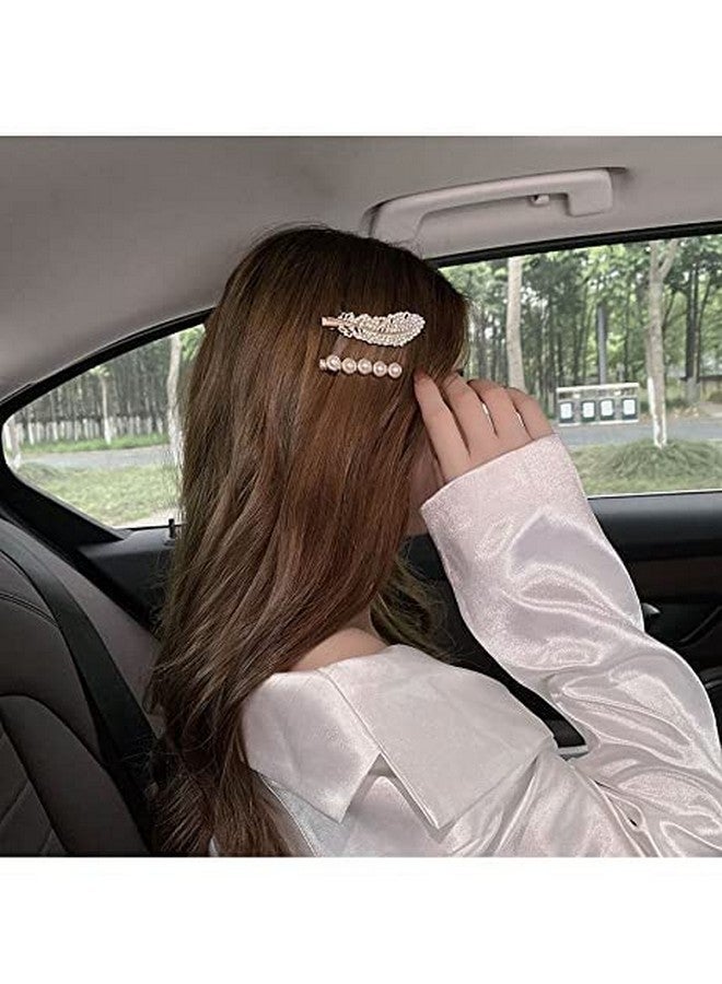 SUN Ring SUNRING Pearl Hair Clips,Hair Barrettes, Hair Clips Pins Hairpins Hair Accessories Birthday Business Gift for Women Girls Girlfriend Ladies Long Short Hair Elegant(6 PCS - Image 3