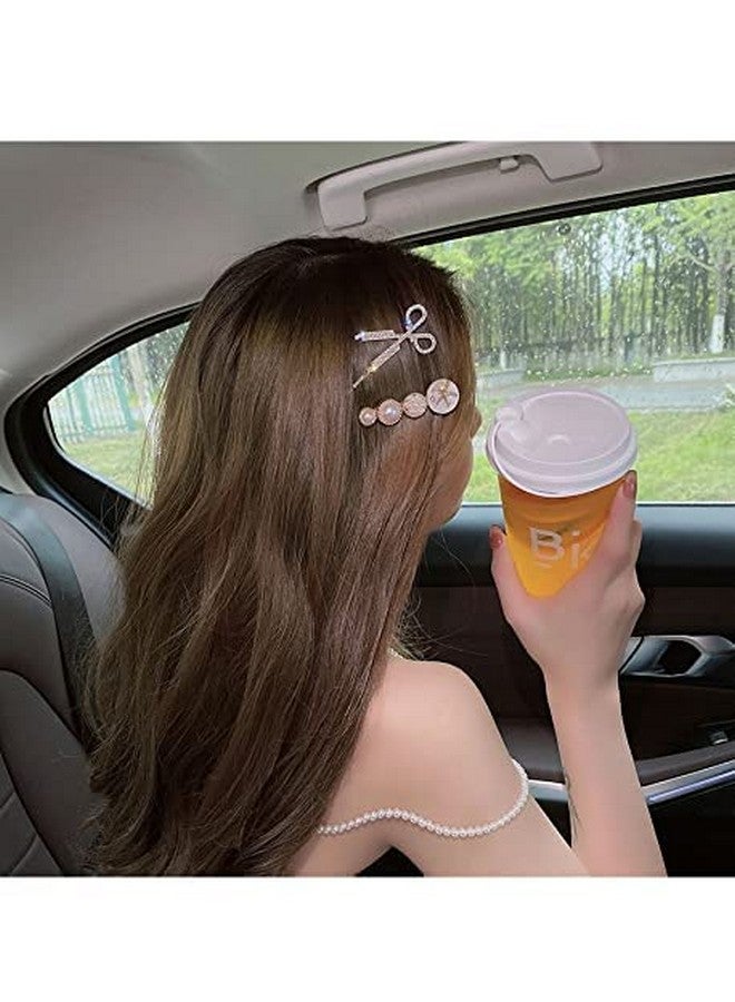 SUN Ring SUNRING Pearl Hair Clips,Hair Barrettes, Hair Clips Pins Hairpins Hair Accessories Birthday Business Gift for Women Girls Girlfriend Ladies Long Short Hair Elegant(6 PCS - Image 4