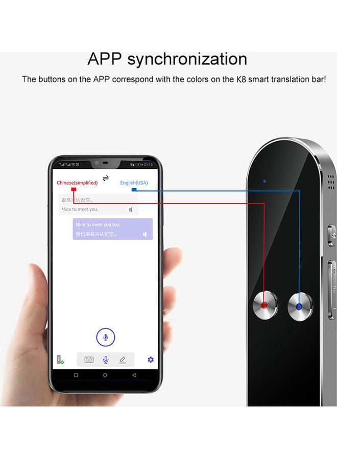 Generic Portable Voice Translator Black  - Image 4