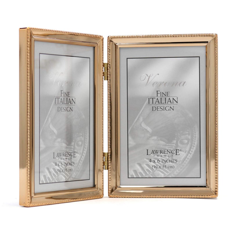 لورانس فرايمز إطارات لورانس 11746D إطار صورة حبة كلاسيكية 4x6 الذهب المزدوج - Image 2