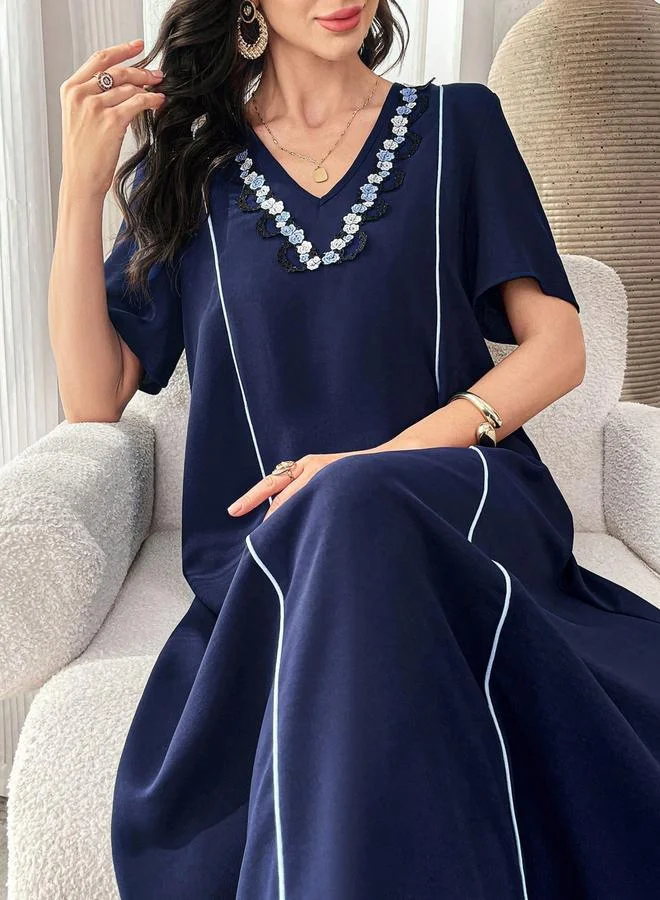 تايك تو جلابية مطرزة بقصة واسعة