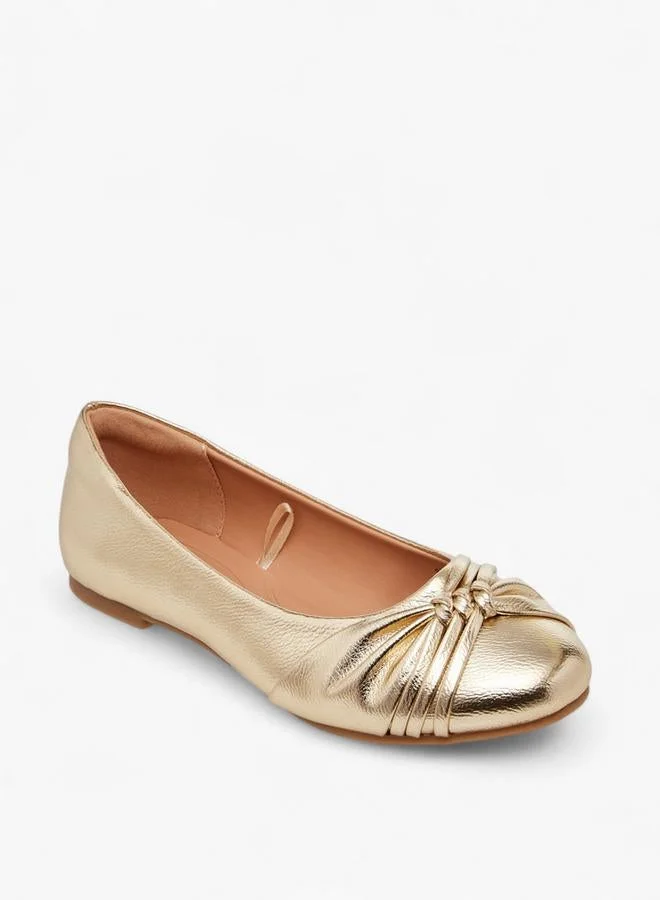 Little Missy Knot Accent Slip-On Ballerina Shoes