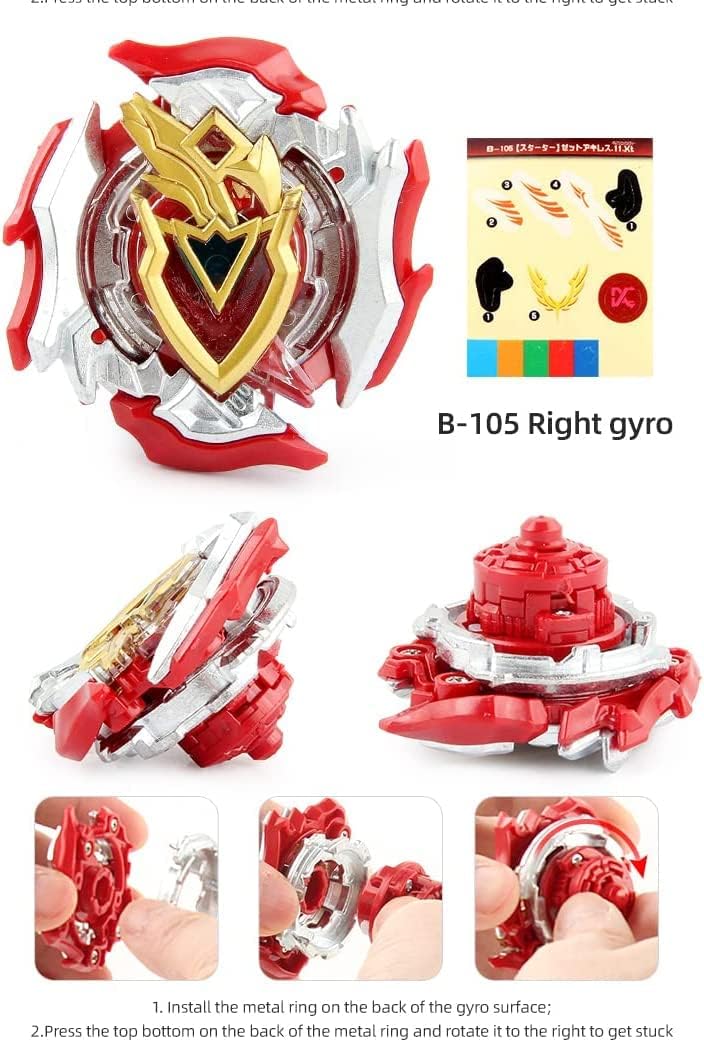 OBEST Spinning Top Burst 2 Single Top Pack Spinning Top and Launcher Puzzle Toys - Image 2