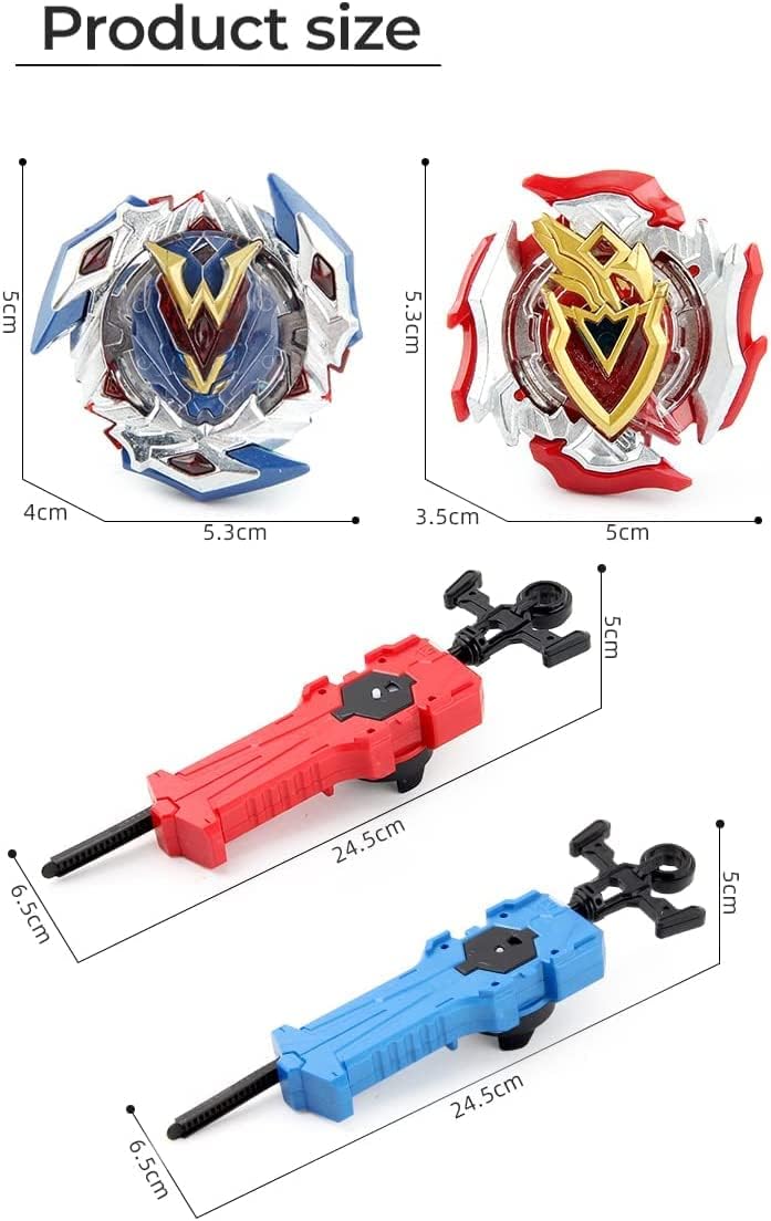 OBEST Spinning Top Burst 2 Single Top Pack Spinning Top and Launcher Puzzle Toys - Image 3