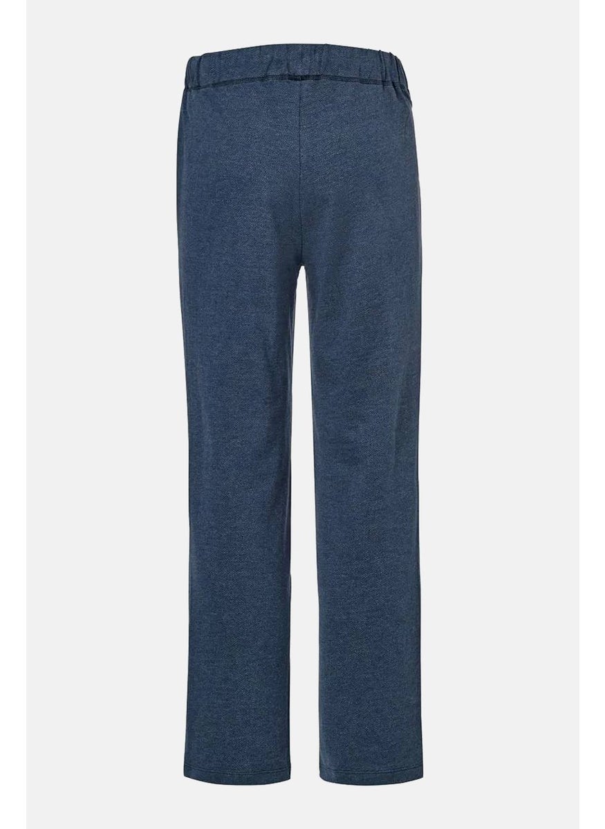 Tchibo Men Herringbone Pattern Sleepwear Pants, Navy  - Image 3