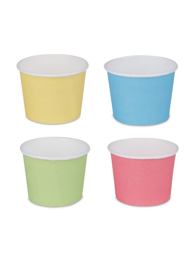 e kysa basics ekysa Basics Paper Disposable Tea/Coffee Cups - 110 ml, Eco-Friendly, Leak-Resistant, for Hot Beverages, Multicolor Design, Pack of 50 - Image 1