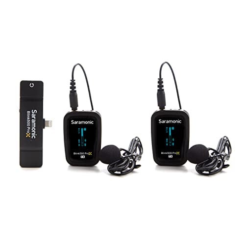 Saramonic Blink 500 Pro X B4 2-Person Wireless Mic System with Lavaliers & Lightning Receiver for iPhone & iPad with Lighting - Image 2
