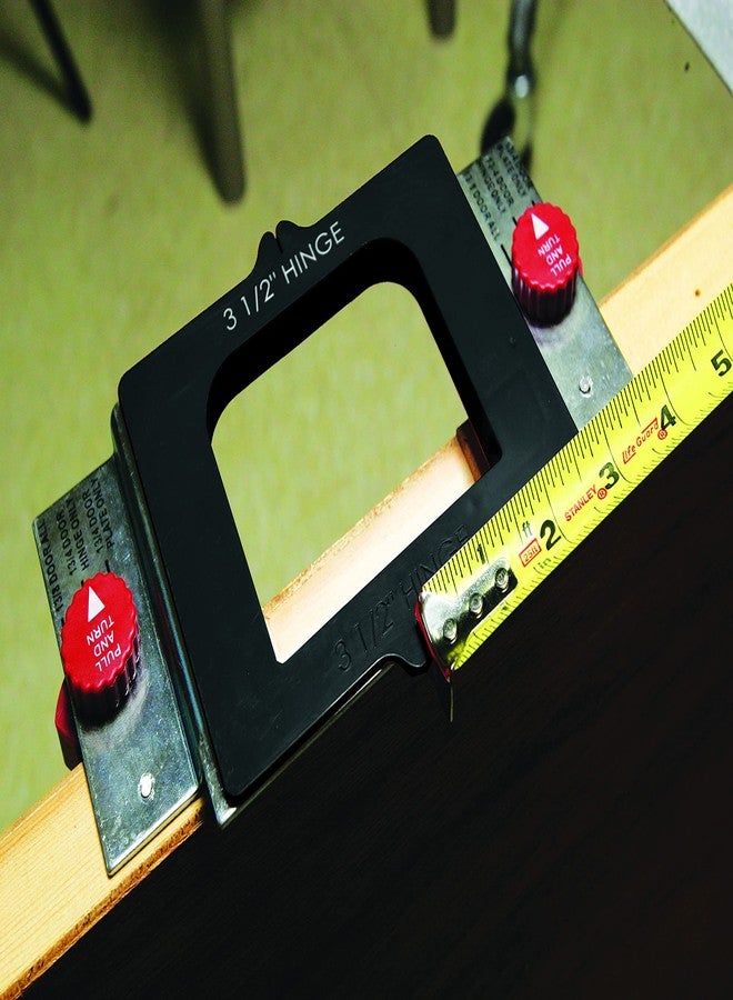 Milescraft 1220 Hinge Mate350 -Complete Hinge Installation Kit-Cut Hinge Mortises on Doors, Jambs, Latches & Strike Plates -Includes All Hardware for 1-3/8in & 1-3/4in Doors & 2-1/2 in to 4.5in Hinges - Image 4