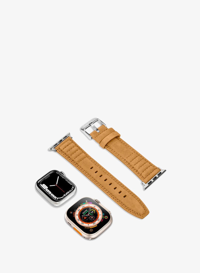 Timberland Amoskeag Camel Leather Unisex Universal Watch Strap 22mm - TDOUS0001608 - Image 3